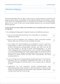 Patientenverfügung